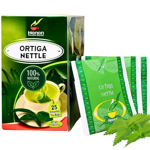 Nettle Tea - 25 Tea Bags of Stinging Nettle Leaf and Root - All-Natural Herbal Tea of Wild Nettles Leaves from Peru