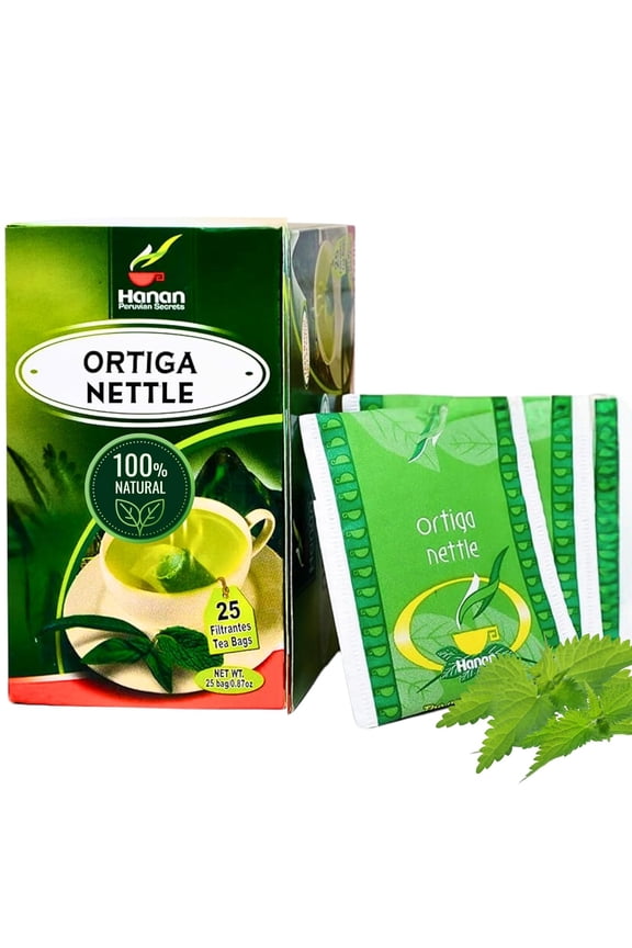 Nettle Tea - 25 Tea Bags of Stinging Nettle Leaf and Root - All-Natural Herbal Tea of Wild Nettles Leaves from Peru