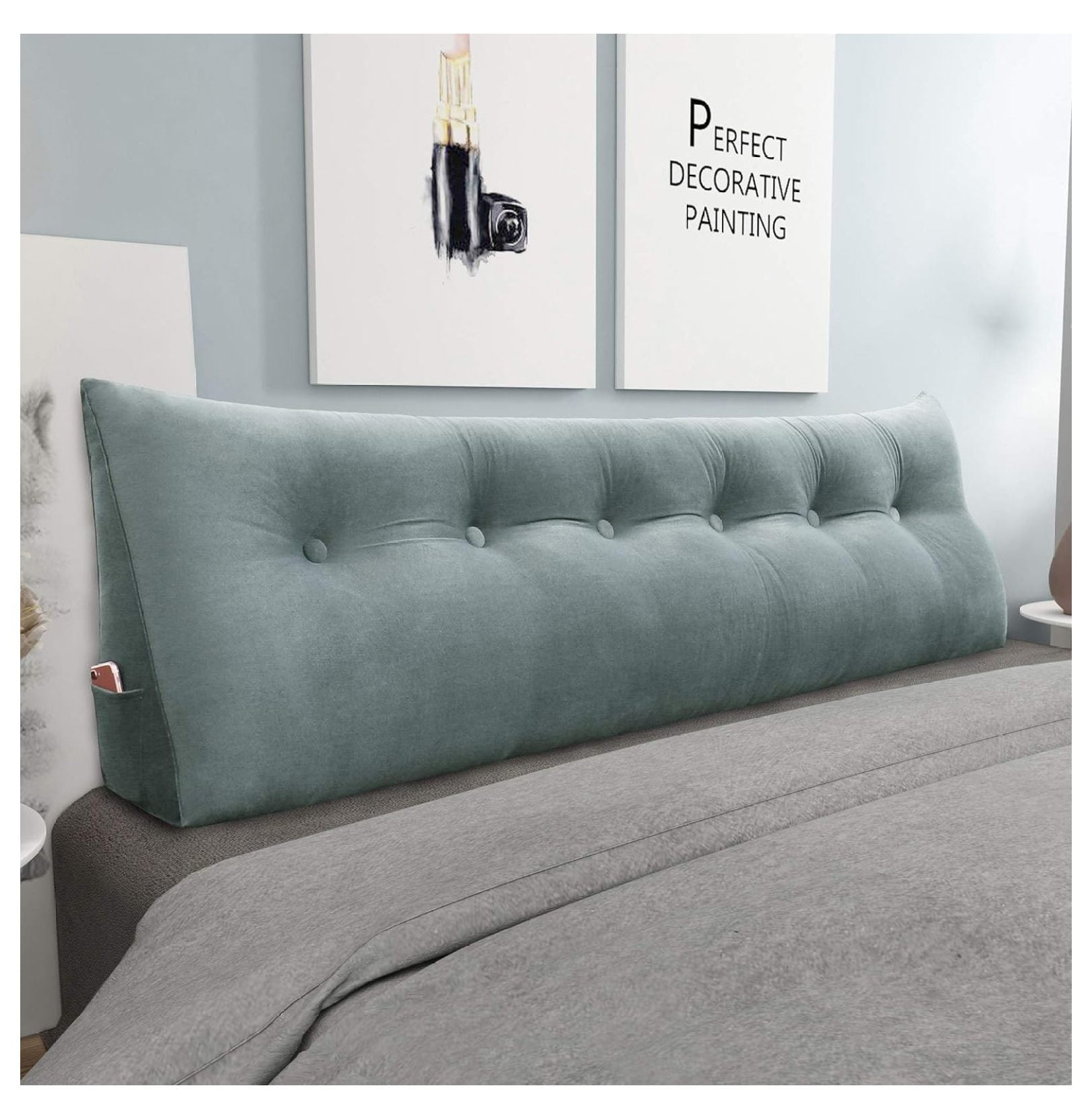 Wedge Headboard Pillow Dorm Room Reading Pillow Back Support for