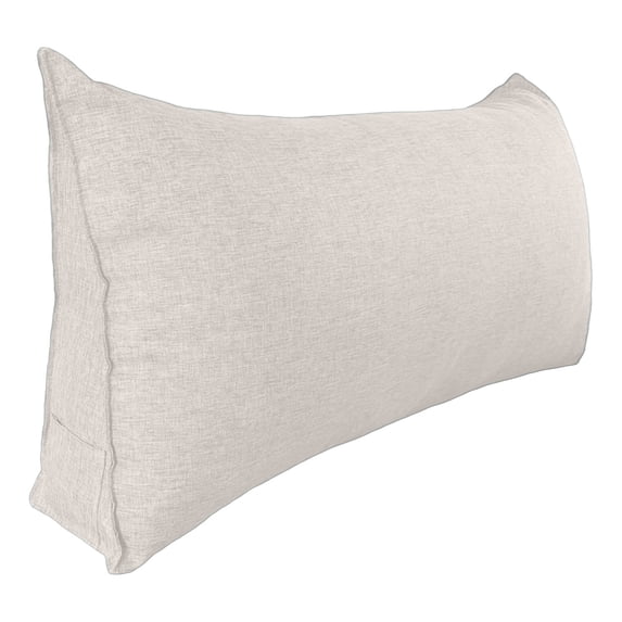 Wedge Headboard Pillow Large Triangular Reading Pillow with Back Support Removable Washable Cover Soft Long Bed Rest Cushion for Sitting Up in Bed, Sofa and Dorm Room