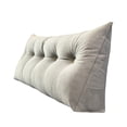 thumbnail image 1 of Wedge Headboard Pillow - Triangular Backrest Support Cushion for Dorm Room Beds, Reading Bolster Pillow with Storage Pockets, Comfortable Bed Wedge, 1 of 5