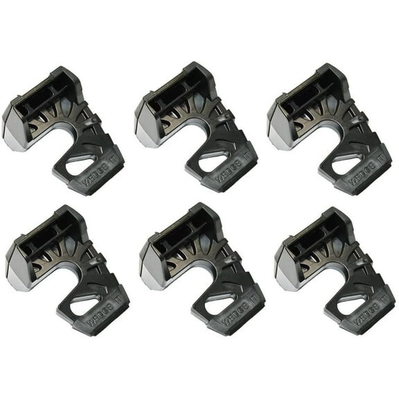 Wedge-It - The Ultimate Door Stop - Black (6 Pack)