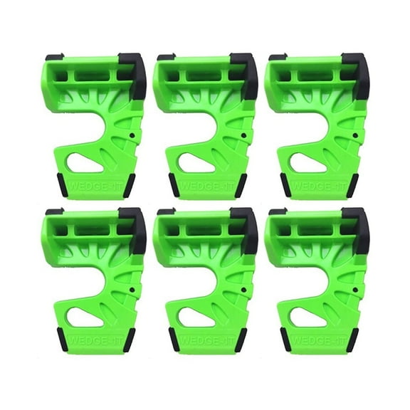Wedge-It - The Ultimate Door Stop - Lime Green (6 PACK)
