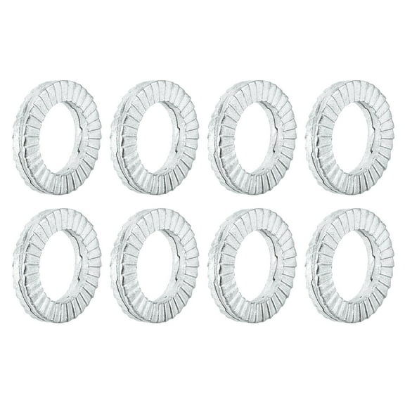Wedge Locking Washers for 1/4 Inch Bolts, 40 Pack Manganese Steel Washers
