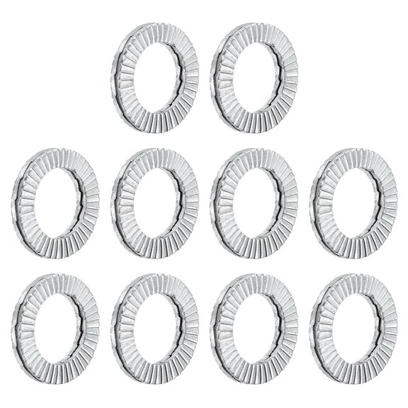 Wedge Locking Washers for #10 Bolts, 10 Pack 304 Stainless Steel Washers