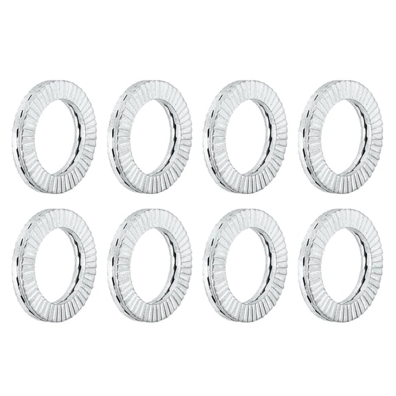 Wedge Locking Washers for M12 Bolts, 16 Pack Manganese Steel Washers