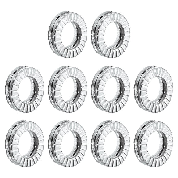 Wedge Locking Washers for M5 Bolts, 10 Pack 304 Stainless Steel Washers