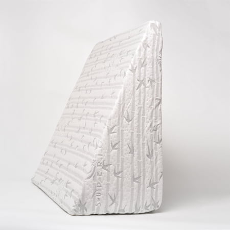 Wedge Memory Foam Pillow With Bamboo from Rayon Removable Cover Standard