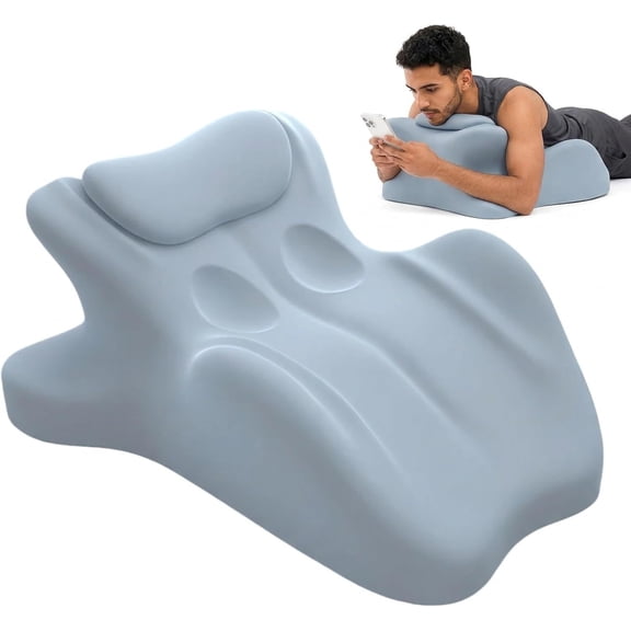 Wedge Pillow,Ergonomic Memory Foam, Contoured Support Pillows, 27 Angled Suppor