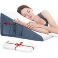 Wedge Pillow with Extra Replaceable Washable Covers, 2024 New 12'' Bed
