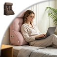 thumbnail image 1 of Wedge Pillow – Reading & Bed Rest Pillow for Sitting in Bed, Couch, or Floor, Multi-Purpose Headboard Wedge for Sleeping, Leg & Back Support, Neck Cushion & Washable Cover, 1 of 9