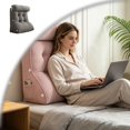 thumbnail image 1 of Wedge Pillow – Reading & Bed Rest Pillow for Sitting in Bed, Couch, or Floor, Multi-Purpose Headboard Wedge for Sleeping, Leg & Back Support, Neck Cushion & Washable Cover, 1 of 10
