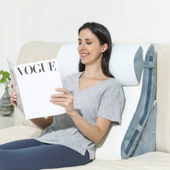 Wedge Pillow for Sleeping Orthopedic Bed Wedge Pillow Set, 20-in-1 Adjustable Memory Foam Wedge Pillow Post Surgery, 3-in-1 Incline Pillows Wedges for Acid Reflux, Snoring