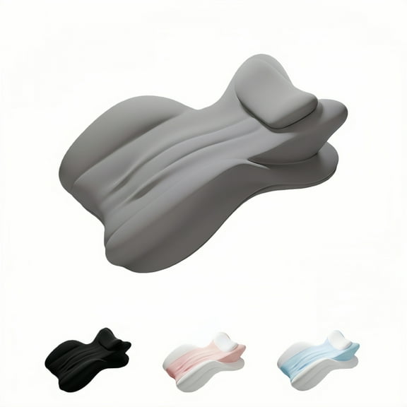 Wedge Pillow for Sleeping Reading Relaxing - Ergonomic Prone Pillow Memory Foam for Back Neck Pain Relief, Prone Phone Use– Strong Support Cushion with Removable Cover, Gray