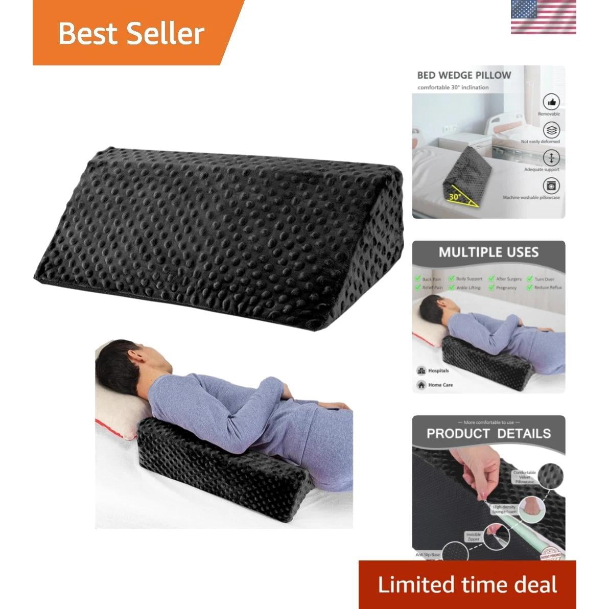 Wedge Pillow for Side Sleeping, Body Positioning Foam Wedge Pillow, Side Wedg...