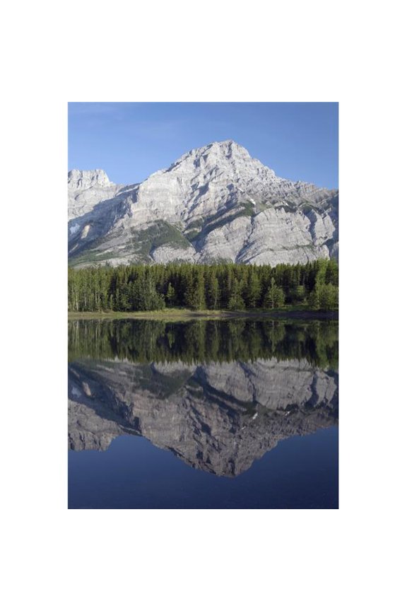 Wedge Pond Mount Kidd Kananskis Country Alberta Canada Poster Print, 12 x 19