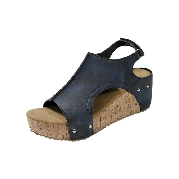 Wedge Sandals for Women New Platform Sandals with Ankle Strap Open Toe Espadrilles Wedge Heels Sandals Dressy Casual Boho Summer Beach Sandals Ladies Wedges