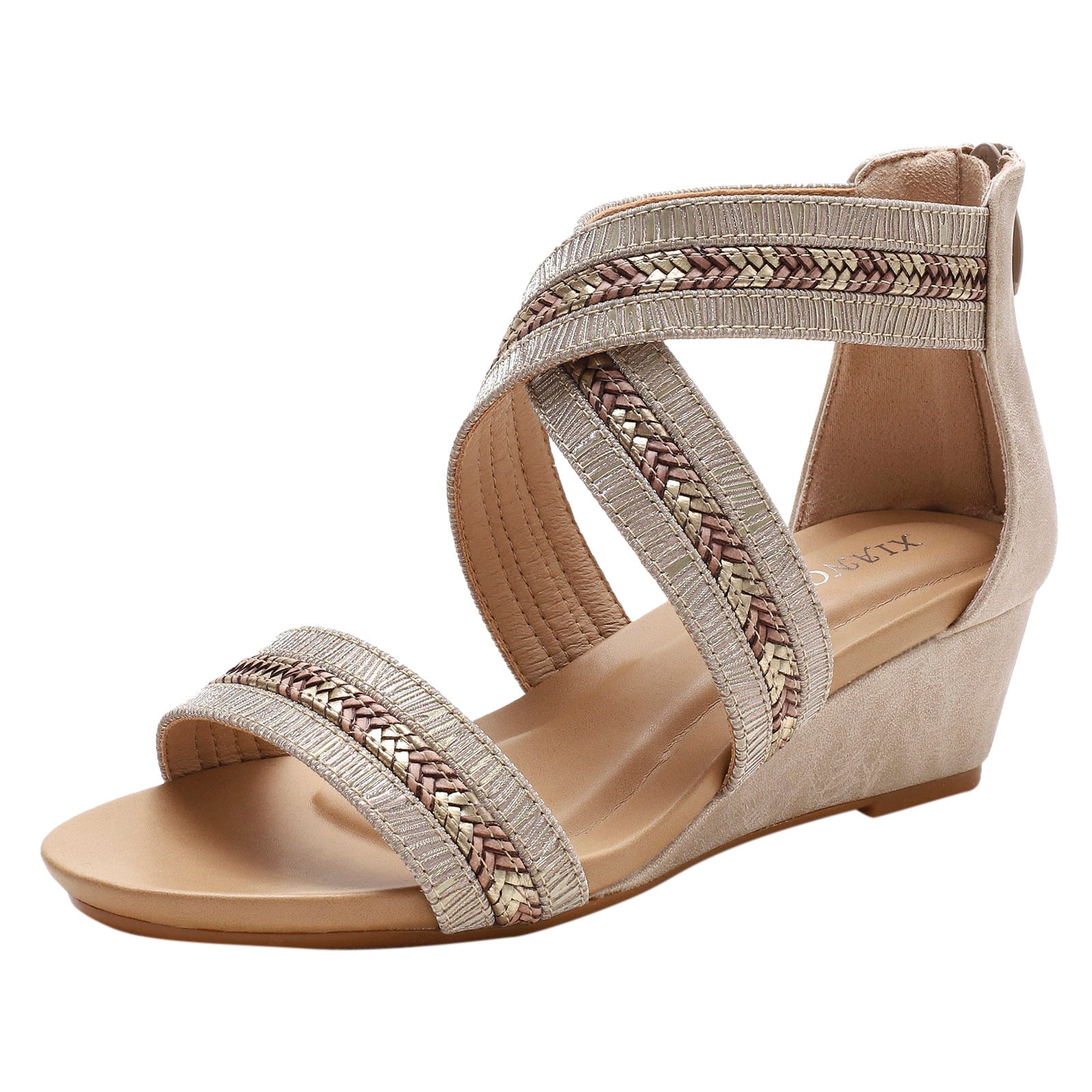 Wedge Sandals for Women Platform Wedges Fashion Spring Summer Women Sandals Mid Heel Wedge Back