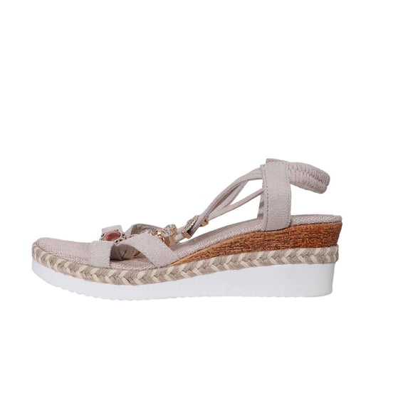 Wedge Sandals for Women Baeitkot Women's Sandals Summer Wedge Sandals Boho Beach Soles Holiday Outdoor Shoes
