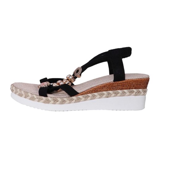 Wedge Sandals for Women Baeitkot Women's Sandals Summer Wedge Sandals Boho Beach Soles Holiday Outdoor Shoes