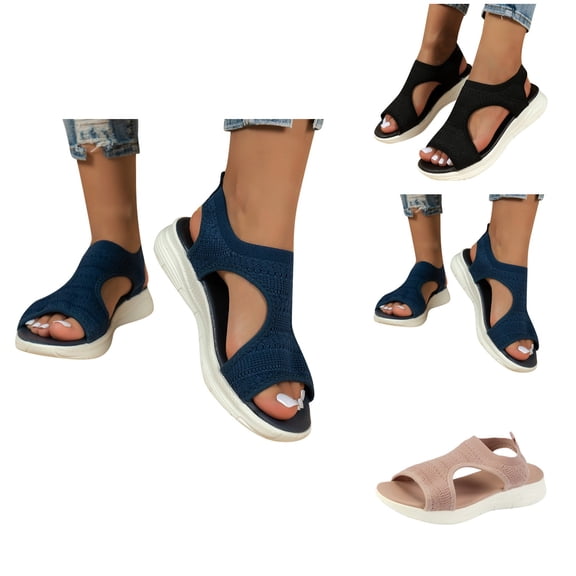 Wedge Sandals for Women with Arch Support | Dressy Platform Summer Sandals | Comfortable Casual Low Heel Dress Sandal