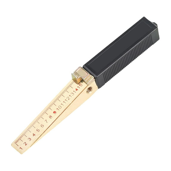 Wedge Shaped Vernier Wedge Feeler Flatness Measuring Tool Measure for Engineering Inspection W/ Strip Tool Portable 0.2/0.5mm Precision 0.2mm