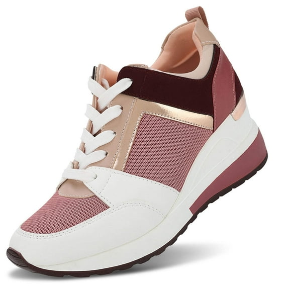 Yolanda Zula Wedge Sneakers for Women - Wedge Tennis Shoes Non-Slip Women Fashion Sneakers