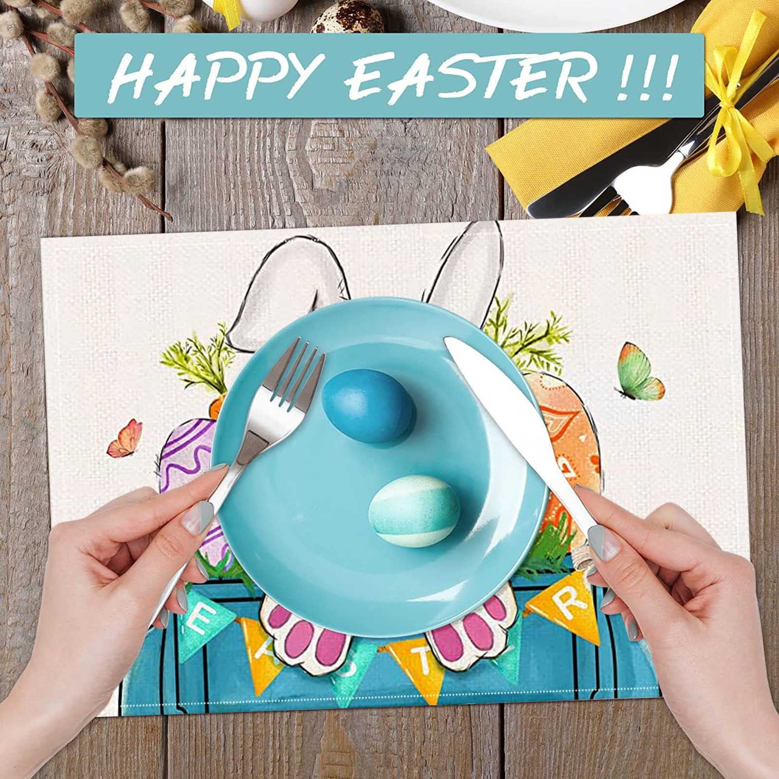 Wedge Table Mats Easter Feast Table Placemats Dress Up Place MATS For