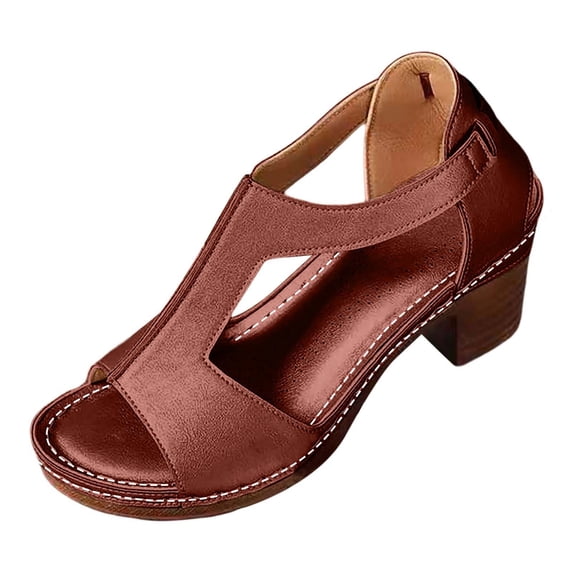 Wedges Sandals with Arch Support for Woman with Back Strap Relaxed Fit Lightweight Hard Sole Low Heels Womens House Slippers Size 7 Summer Wedges Slides -Flatform, Bohemia, Beach, Wedding