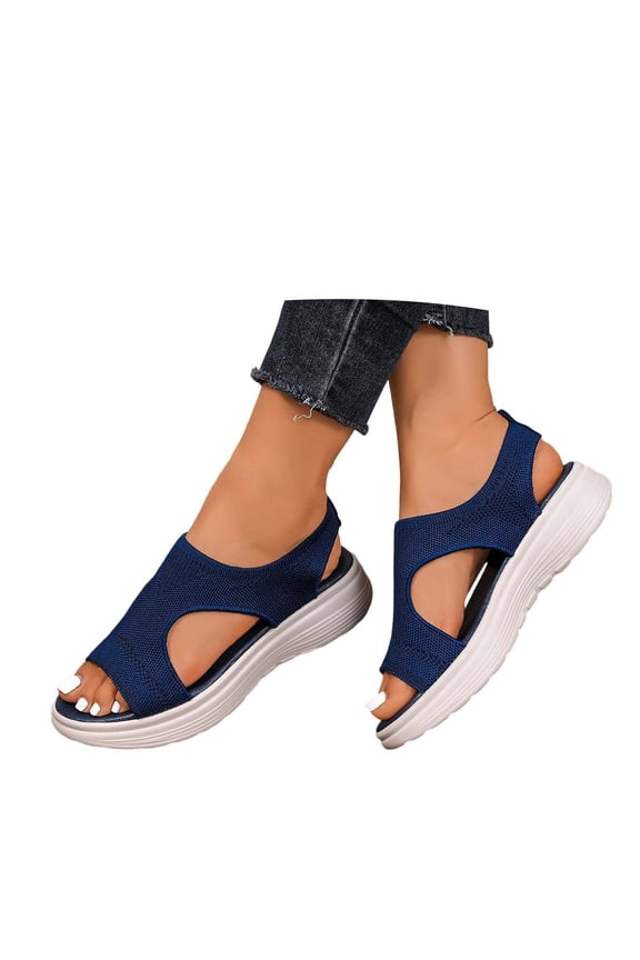 Wedges Sandals with Arch Support for Woman Wide Comfy Lightweight Extra Wide Width Low Heels Womens House Shoes Braided Espadrilles for Women Ankle Strap Beach Sandals Summer Shoes
