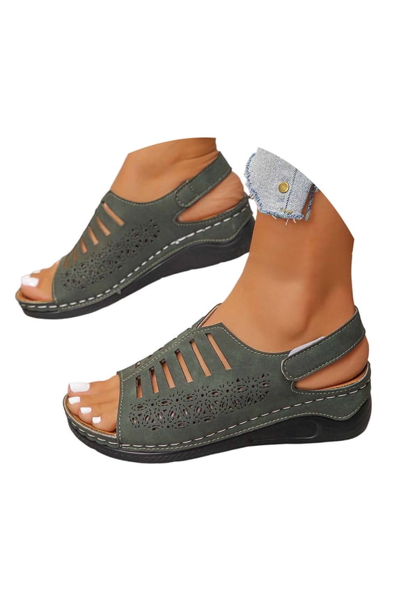 Wedges Sandals for Women Wide Width Relaxed Fit Lightweight Wide Width High Heel Womens House Shoes Dressy Summer Wedges for Women, Inspired By Espadrilles