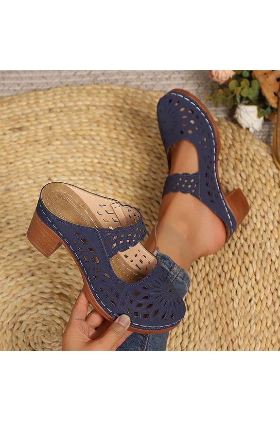Wedges Shoes for Women Peep Toe Pumps Shoes Outdoor Shoes Leisure Casual Slip On Fashion Breathable Casual Shoes Blue 7