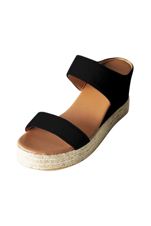 Wedges for Women Summer Dress Sandals Heeled Shoes Ladies Casual Platform Open Toe Casual Sandals