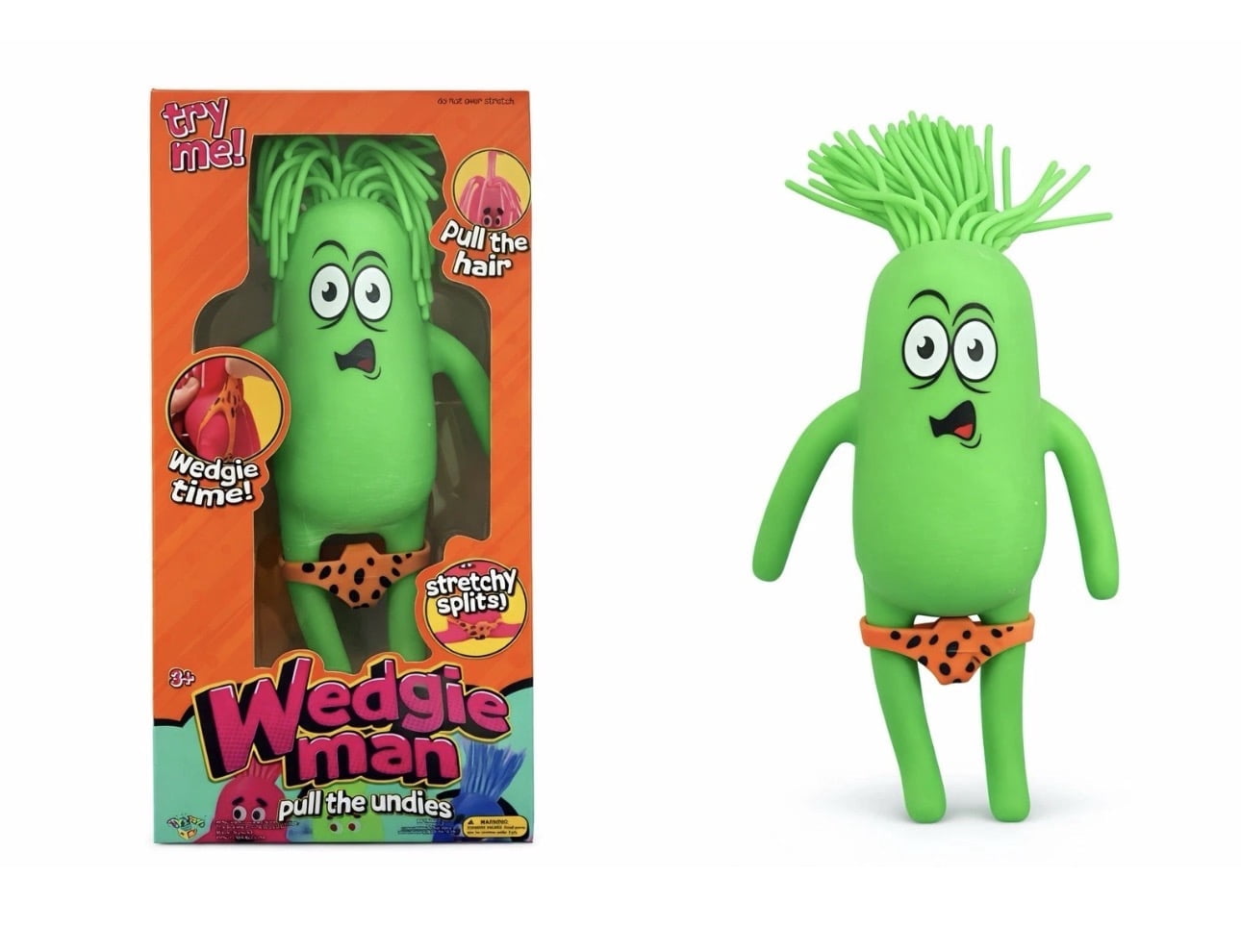 Wedgie man squish stress relief massage ball- ONE COLOR RANDOM