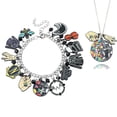 thumbnail image 1 of Wednedy Adam Bracelet Necklace Metal Cartoon Wednesday Horror Charm Bracelet for Girls and Women, 1 of 7