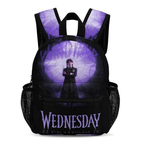 Wednes-day Backpack, Fashion Casual Travel Bag Back to School Supplies Multi-purpose Laptop Backpack School Backpack