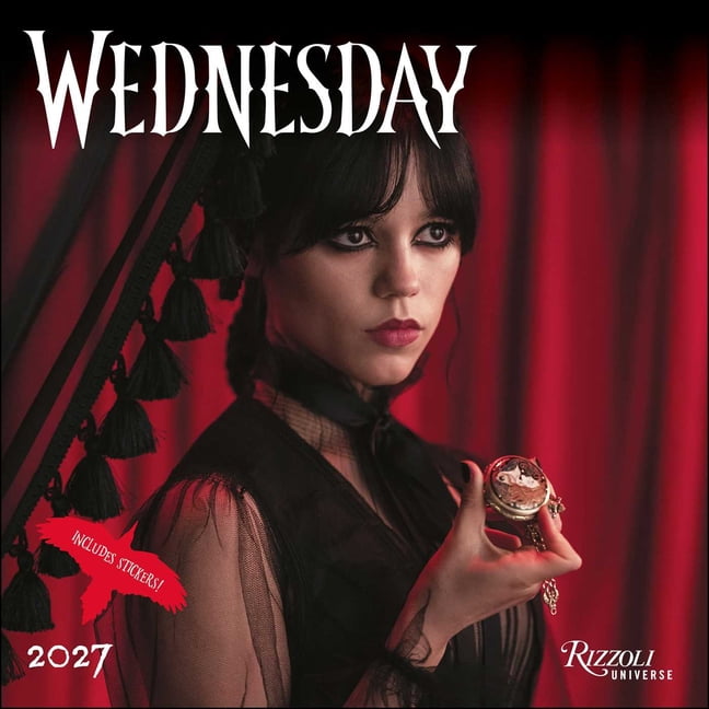 Wednesday 2027 Wall Calendar (Includes Stickers), (Paperback)