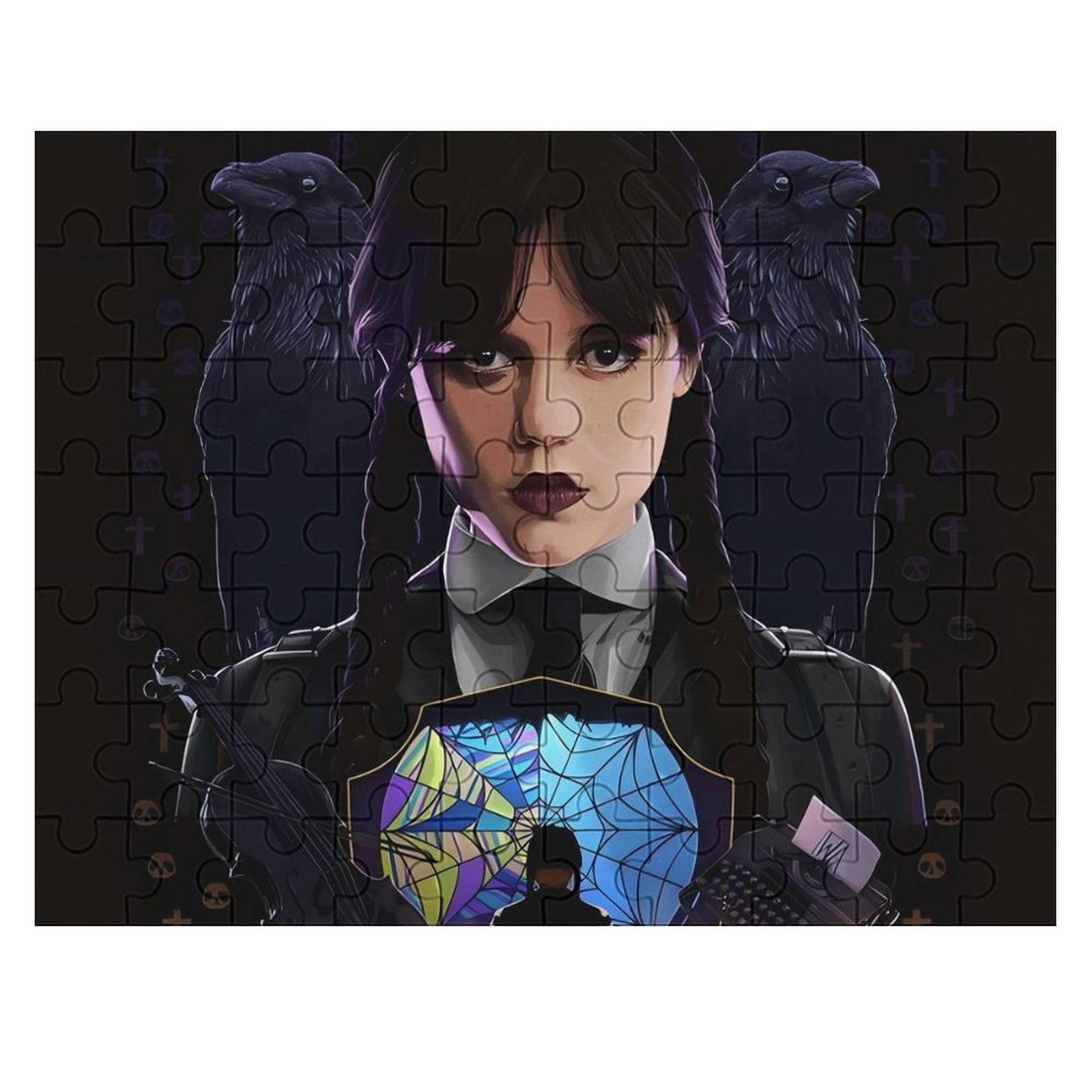 Wednesday Adams Christmas Jigsaw Puzzles Interlocking puzzles for kids ...
