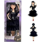 Wednesday Adams Figures Toy,Wine Lip, Black Full Dress, Joint Mobility Doll, Birthday Gifts for Girls Fans