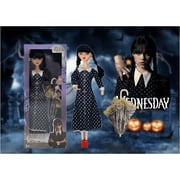 Wednesday Addams 11Inch Doll,Classic Polka Dot Skirt Version