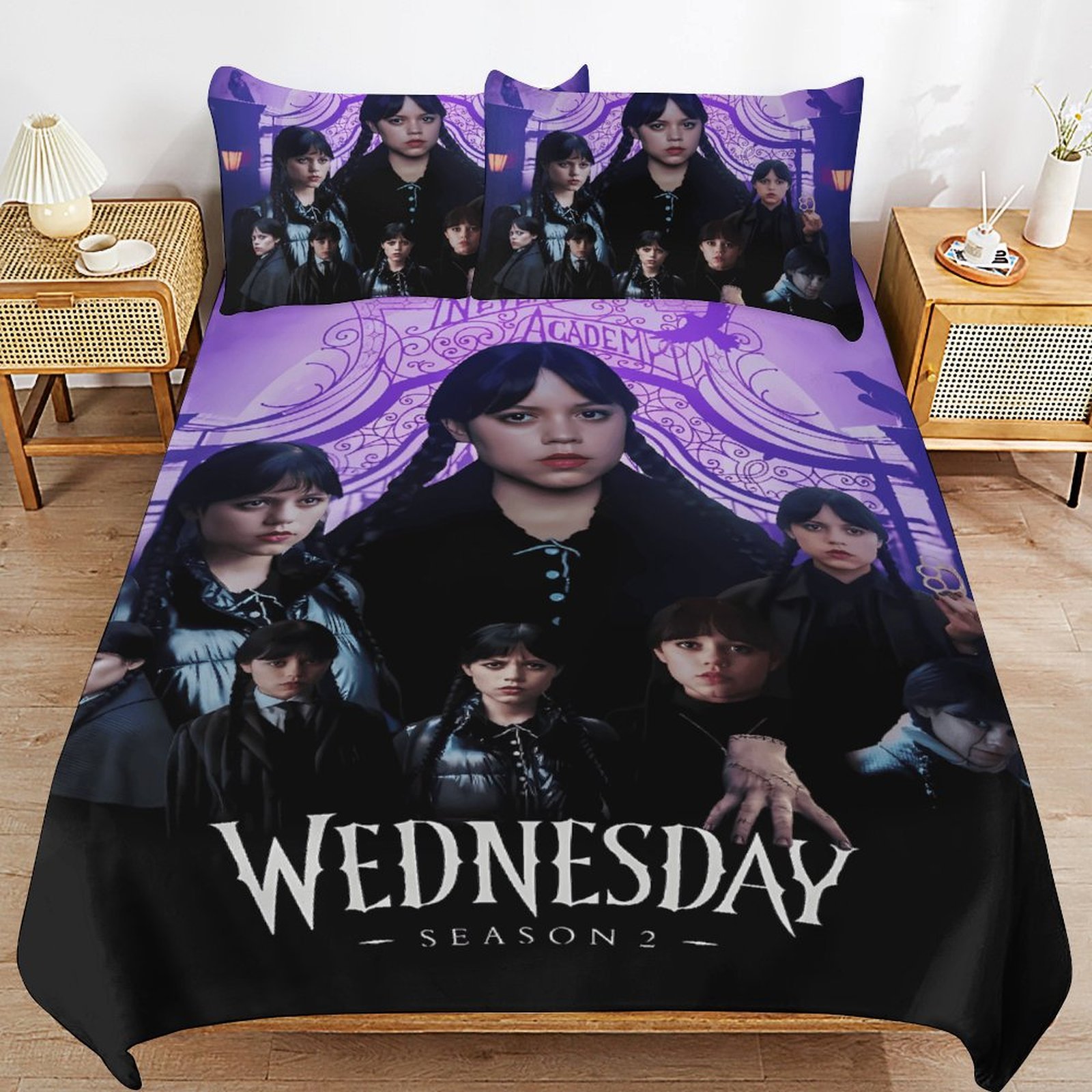 Wednesday Addams 2 Bed Duvet Cover Microfiber Bedding Sets 3D Printed ...