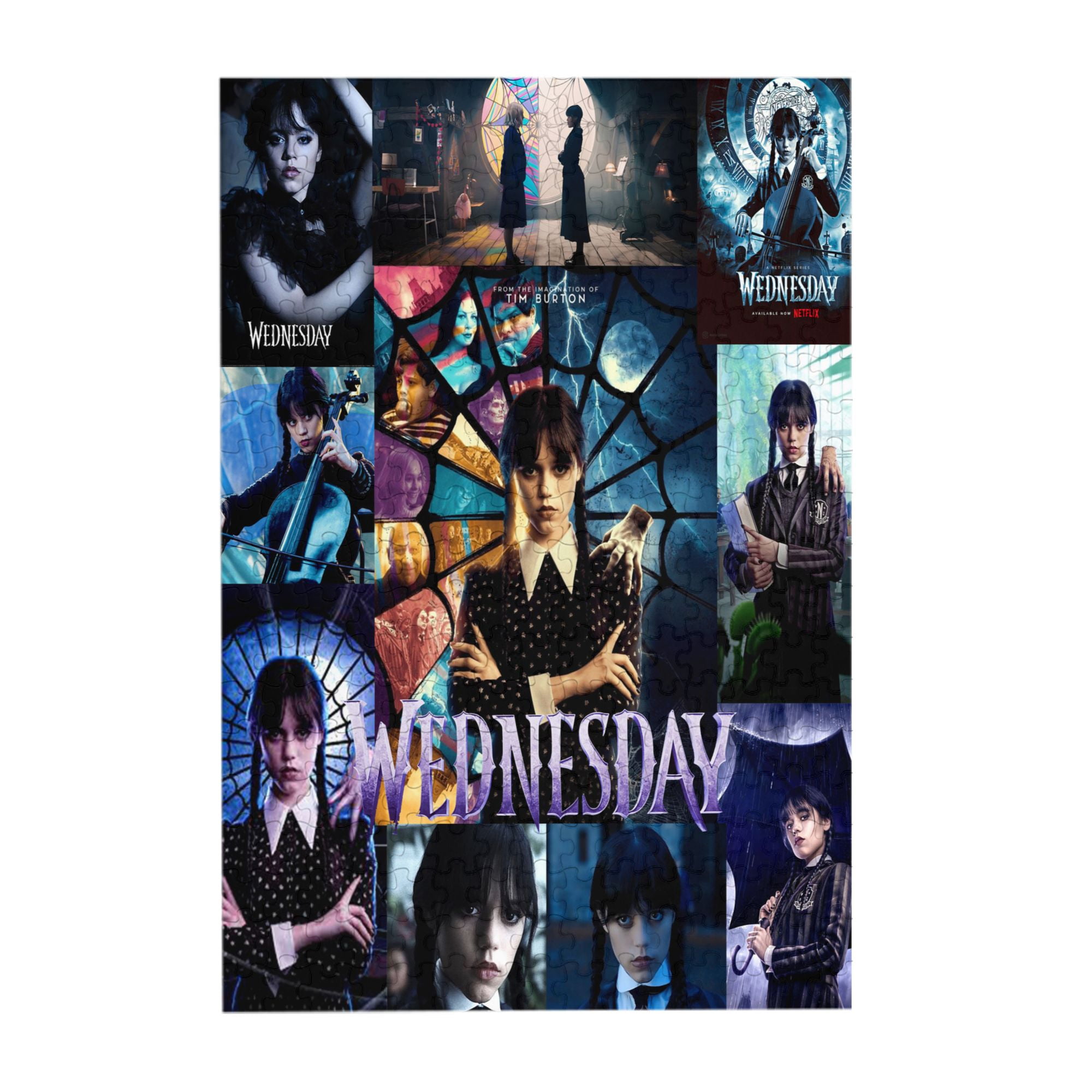 Wednesday Addams 300 Piece Puzzles For Adults And Kids, Wooden Jigsaw Puzzle, Home Decor Birthday Party Gift Toy, Fun And Challenging Family Games