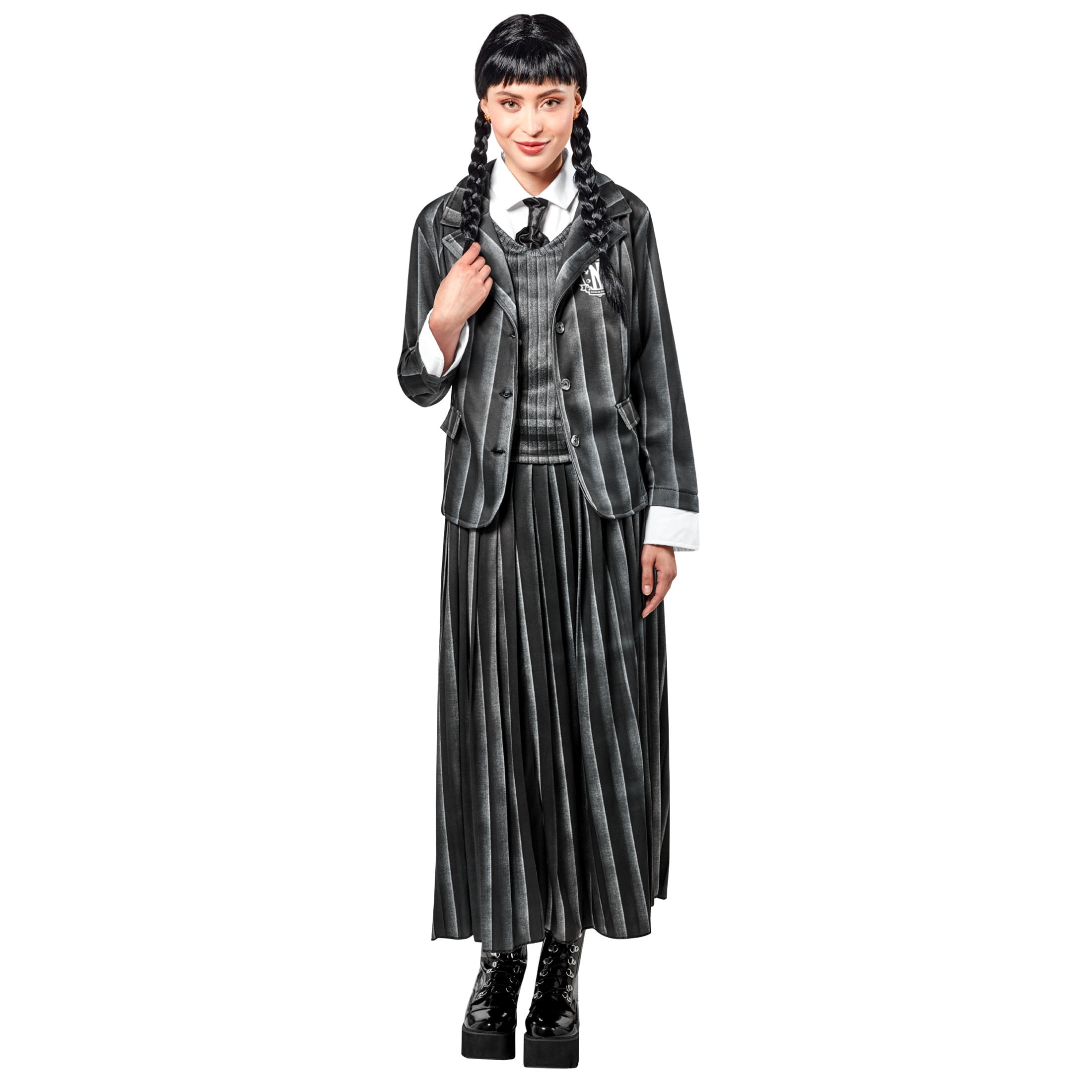 Wednesday Addams Halloween Costume for Adults & Kids