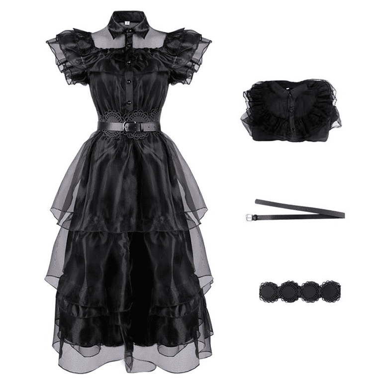 Wednesday addams costume child uk top