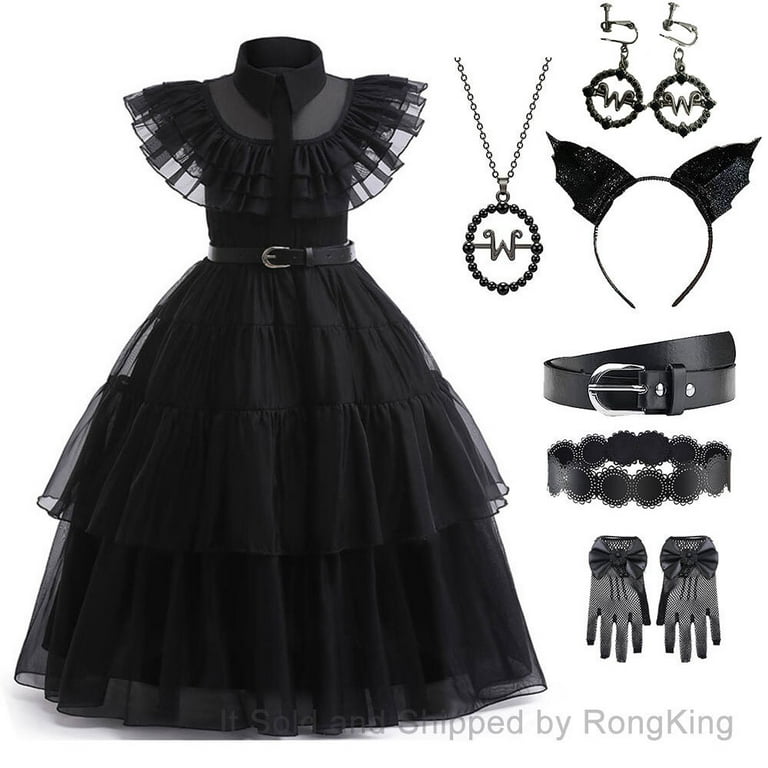 Wednesday Addams Costume Wednesday Prom Dress 