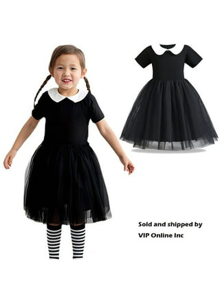 3-10 Years Kids Girls/women Wednesday Addams Series Cosplay Party Costume  Set Dress/outfit Fancy Dress Up Gifts-c