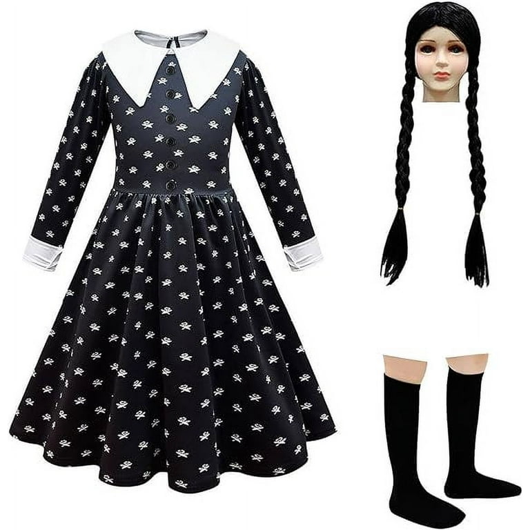 Halloween Costume, Wednesday Addams  Wednesday costume, Halloween outfits,  Wednesday addams halloween costume