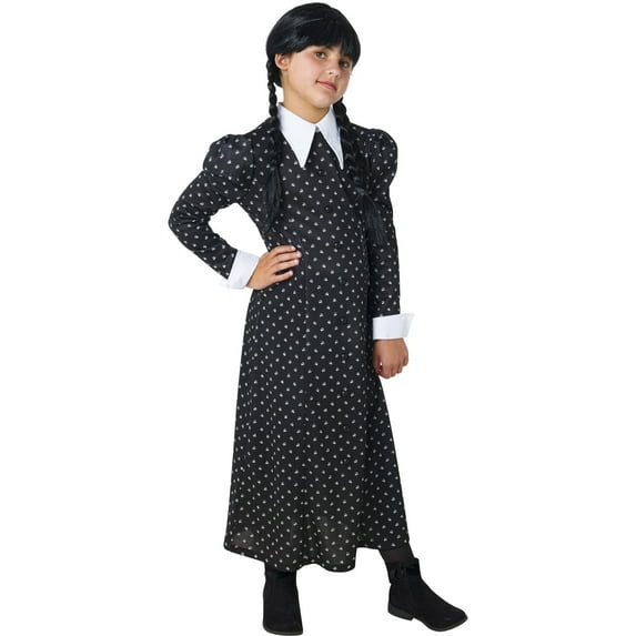 Wednesday Addams Costume for Girls by Rubies, Small