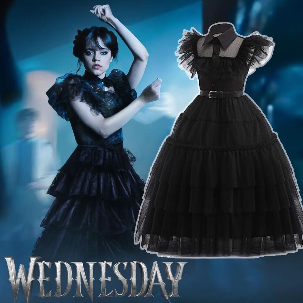 wednesday addams raven dress