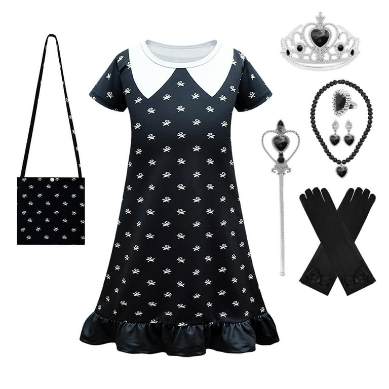 Wednesday Addams addams Family Cosplay Dress Costume 